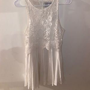 White lace dress